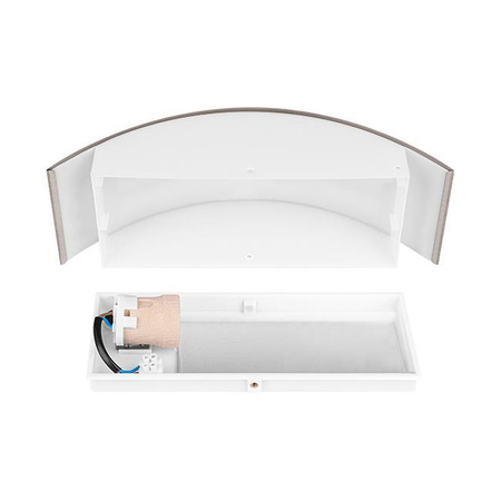 Gartenwandleuchte Erhöhung Außenleuchte E27 INOX IP44 DORIS