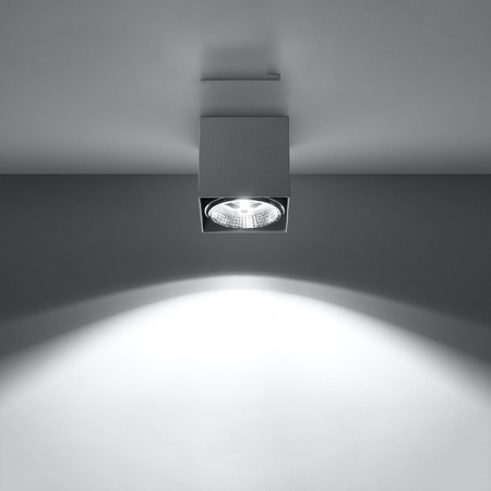 Anbauleuchte BLAKE GU10 Halogen Spot Tuba Cube Grau SOLLUX