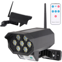 LED Solarlampe Fake Kamera Outdoor Garten Bewegungsmelder + Fernbedienung