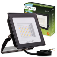 LED-Fluter ZUNA2 50W 4500lm 6500K IP65 Schwarz LUMILED