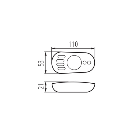 Fernbedienung für LED-Streifen REMOTE CCT 4-Zonen Weiß KANLUX