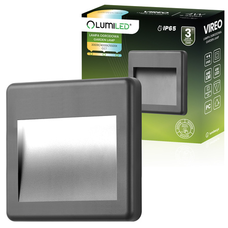 Außen Garten Treppe Wandleuchte CCT 3000-6500K LED 4W IP65 VIREO LUMILED