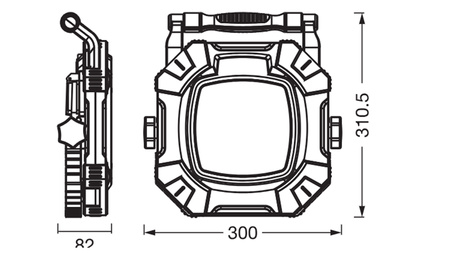 LED-Flutlicht Arbeitslampe 60W 7200lm 6500K Tragbar LEDVANCE