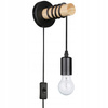 Spot E27 Hängelampe Schwarz Braun mit Eos Masterled Schalter