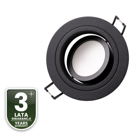 Einbaustrahler GU10, MR16 Einbauspot HALOGEN Runde beweglich Schwarz CASSIO LUMILED