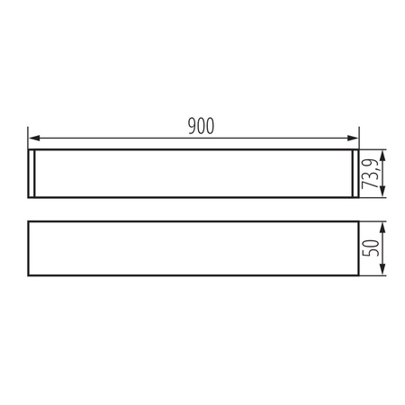 LED-Deckenleuchte 24W 2880lm 4000K Neutral 100° Anbau Schwarz KXL Kanlux
