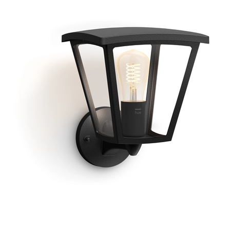 INARA E27 IP44 LED-Fassadenlaterne Gartenlampe Schwarz PHILIPS HUE