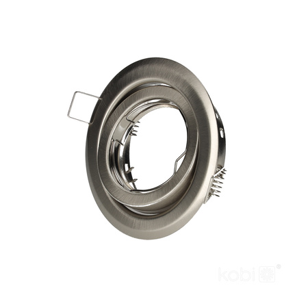 Bewegliche Halogenleuchte GU10 MR16 OH15 Mattchrom Kobi