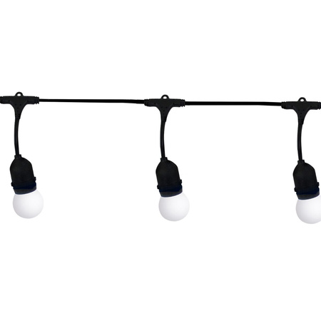 Gartengirlande Party Lichterkette 5,6m 10xE27 milchig 6W GOLDLUX (Polux)