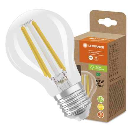 LED Lampen A60 E27 2.2W = 40W 470lm 3000K Warmweiß FILAMENT LEDVANCE