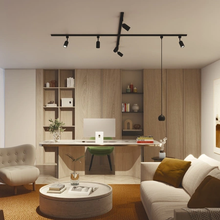 Kreuzverbinder Typ X Verbinder für LED-Beleuchtungssammelschienen einphasig schwarz EasyLink Philip