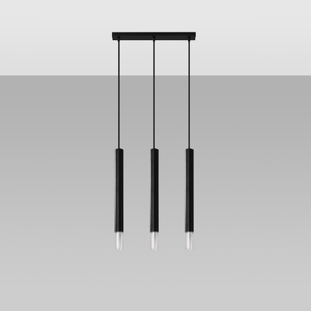 WEZYR LED Pendel-Deckenleuchte 3xG9 Schwarz SOLLUX