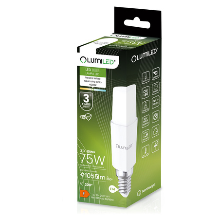 Lampen E14, Glühbirne 10W = 75W 1055lm 4000K neutral Stick LUMILED