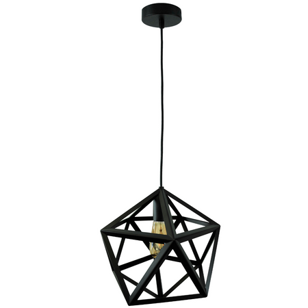 GEOMETRIC IL MIO DENMARK 1xE27 Schwarze Deckenleuchte - GOLDLUX (Polux)