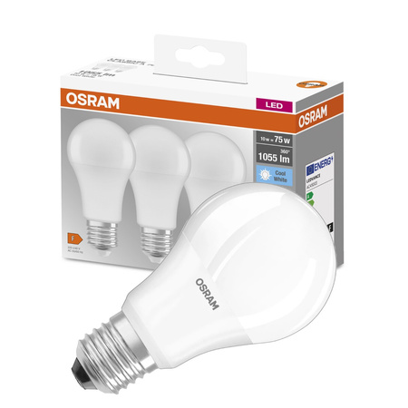 3x LED Lampen E27 A60 10W = 75W 1055lm 4000K Neutral 200° OSRAM Sockel