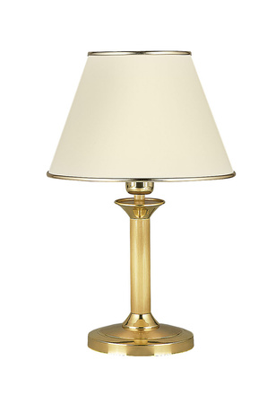 CLASSIC E27 Tischlampe Nachtclub 44 cm Lampenschirm Classic Ecru Gold Jupiter