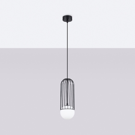 BRINA 1 G9 Schwarz Modern SOLLUX Pendelleuchte für die Decke