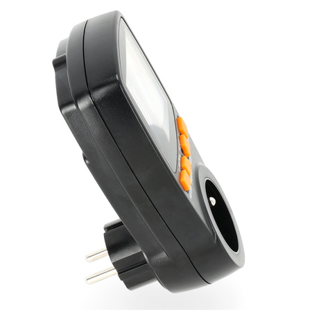 PMM2 Leistungsmessgerät mit Messung von Energieverbrauch, CO2-Emissionen und Energiekosten BlackKOBI