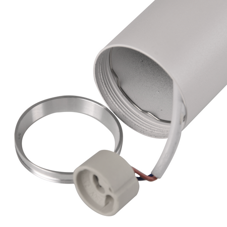 Wandleuchte Außenfassadenleuchte 2 x GU10 Weiß Silber BAMBOO Sanico Goldlux