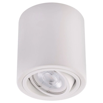 Aufbauleuchte HALOGEN Aluminium Weiß SPOT TUBE 10cm für LED GU10 Bellalux