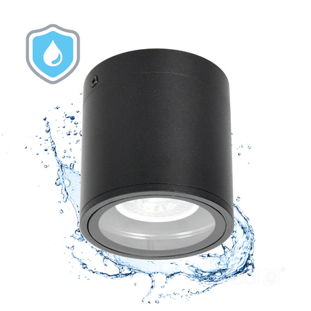 Außenstrahler GU10 Schwarz IP54 Querk Kobi