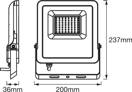 LED Fluter 50W 4250lm 3000K Dimmbar IP65 Schwarz LEDVANCE Smart+ WiFi Flood