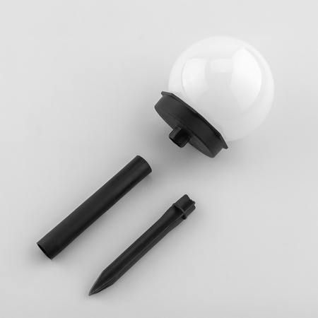 Solar-LED-Lampe, Solar Gartenleuchte 10cm Kugelleuchte Weiße ATRIS LUMILED