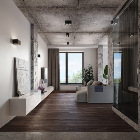 Anbauleuchte QUAD MAXI 2xGU10 Rechteckig Minimalistisch Schwarz SOLLUX