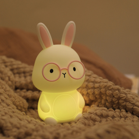 LED Kaninchen Dekorative Lampe 1W 3000K RGBW Weiß Rosa Dimmbar Flora Sanico Goldlux