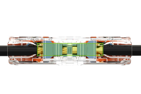 Installationsverbinder Schnellverbinder WAGO 221-2411 für KABEL 2x0,2-4mm