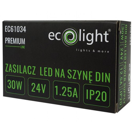 LED-Hutschienen-Netzteil Premium Line 30W 24V Ecolight