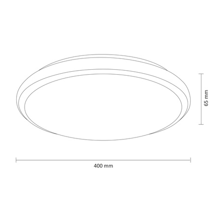 LED-Deckenleuchte Irina 24W 1320lm 40cm GOLDLUX (Polux) + Fernbedienung