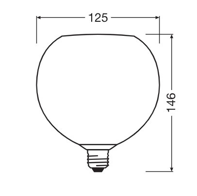 LED-Lampe E27 Sphere 3.5W 300lm 2700K Warm Dekorativ Grün Osram