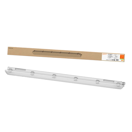 LED Flammensichere Hermetische Lampe 32W 4000lm 3000K Warm IP65 IK08 Grau Notfall Modulcm Dampproof Ledvance