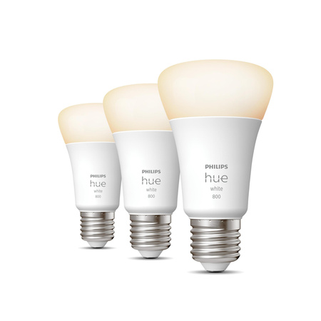 3PAK LED-Lampe E27 A60 9W 2700K Warm PHILIPS HUE Weiß Bluetooth Zigbee