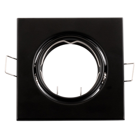 Einbaustrahler GU10, MR16 Einbauspot HALOGEN Quadrat beweglich Schwarz Blech PICTOR LUMILED