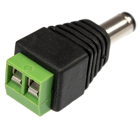 DC 2,5/5,5 mm MONTAGE-Netzstecker für LED-Streifen