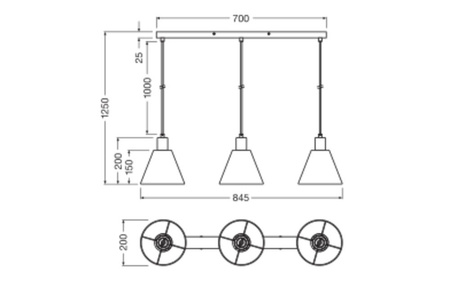 Dekorative Decke Pendelleuchte E27 Braun Grün Raffia Dekor Ledvance