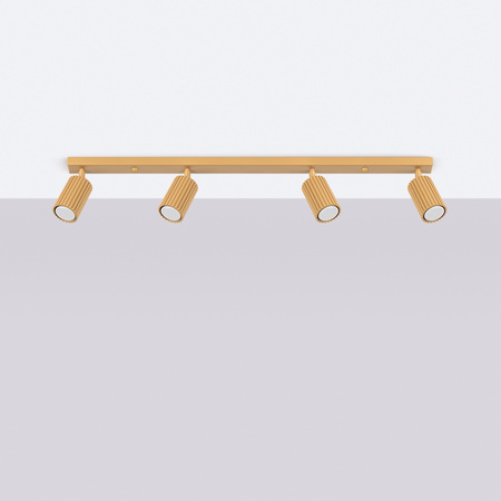 Tuba Spot Reflektor Deckenleuchte 4x GU10 Gold Carbon Deep Space SL.1565 Sollux