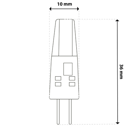 LED-Lampe G4 Capsule 3W = 30W 360lm 6500K kaltweiß 360° AC/DC 12V LUMILED