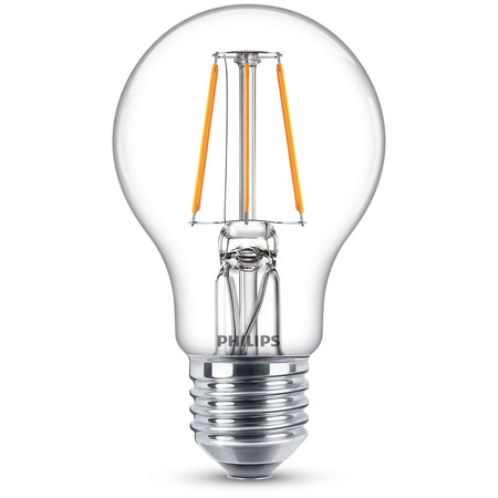 Set mit 6 LED-Lampen E27 A60 4,3 W = 40 W, 470 lm, 2700 K, warmes Filament PHILIPS
