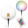 LED-Solar-Gartenlampe angetrieben dekorative Bodenkugel Outdoor RGB + PILOT