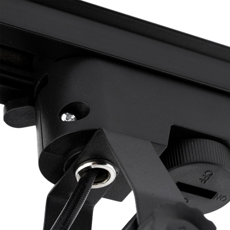 Beleuchtungsschiene 2m + 4 xGU10-Schienenstrahler in Schwarz-Gold + 6W LED GU10 3000 K