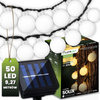 Solar Garten Girlande 50x LED Zierkugeln 9,27m 3000K Warm SOLIX LUMILED