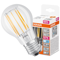 LED-Lampe E27 A60 11W = 100W 1521lm 4000K Neutral 300° CRI90 Glühfaden Dimmbar OSRAM SUPER STAR+