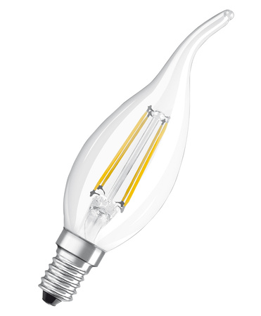 LED Lampen BA35 E14 3.4W = 40W 470lm 2700K Warmweiß FILAMENT DIMMABLE LEDVANCE