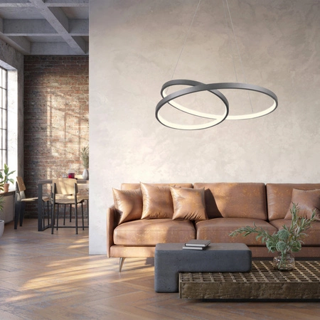 Hängelampe 40W 3700lm 4000K Neutral Schwarz ZEFIRA Sanico Goldlux