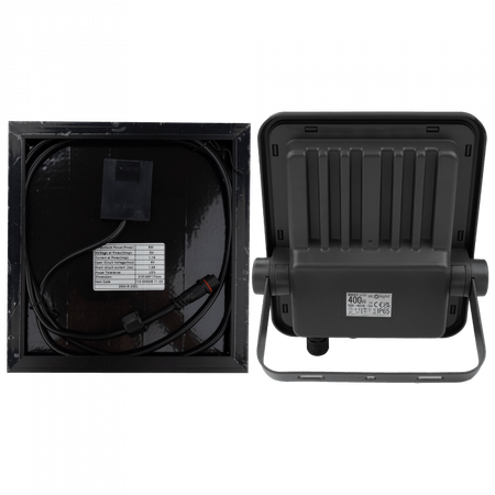 LED-Flutlicht Solar Reflektor 50W 900lm 4000lm Neutral IP65 mit Dämmerungssensor + Ecolight Fernbedienung