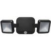 LED-Flutlicht 10W 480lm 4000K IP54 Schwarz mit Bewegungsmelder LEDVANCE SPOTLIGHT Batteriebetrieb Twin