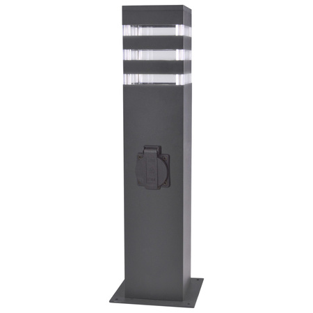 Sanico Goldlux E27 Grau IP54 Texas Sanico Mast Stehende Gartenlampe